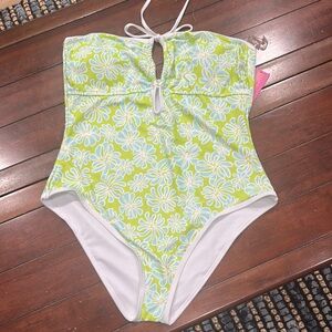 Ninety Green Floral One-Piece Swimsuit